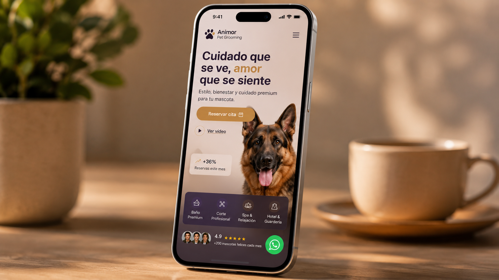 App móvil Animor